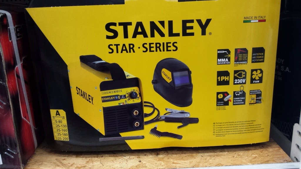 Spawarka Stanley 7000 z przyłbicą walizka