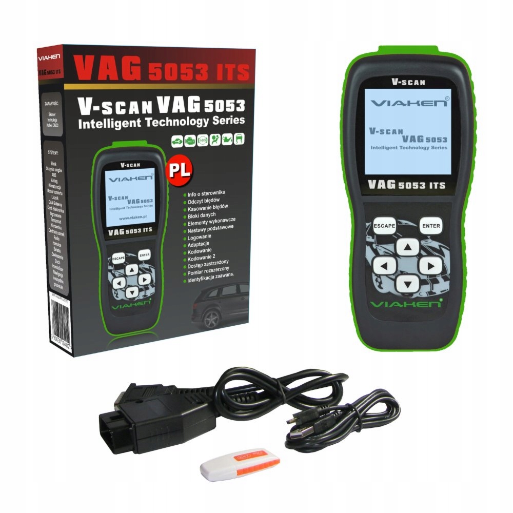 SKANER DIAGNOSTYCZNY V-SCAN VAG 5053 ITS MENU POL