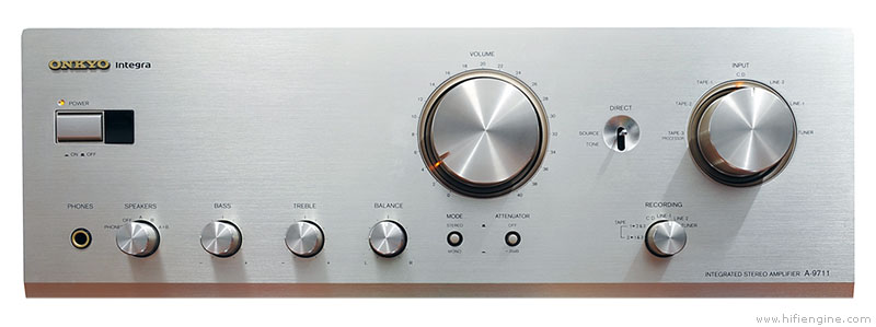 Udany wzmacniacz Onkyo Integra A-9711 GW SREBRNY
