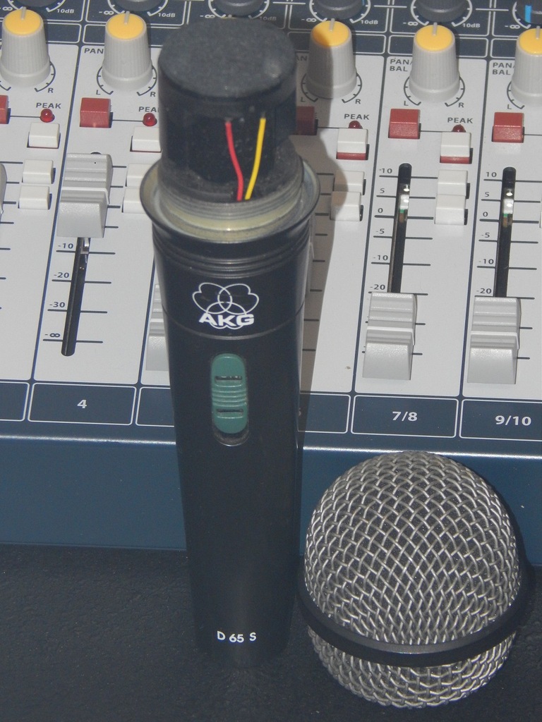 Mikrofony AKG D-65S - 2 sztuki