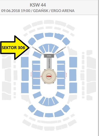 BILET-Y GALA KSW 44 -ERGO ARENA-GDAŃSK/SOPOT 09.06