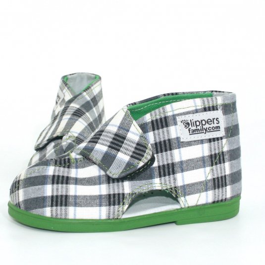 OUTLET Kapcie na rzep Slippers Family B&W 31