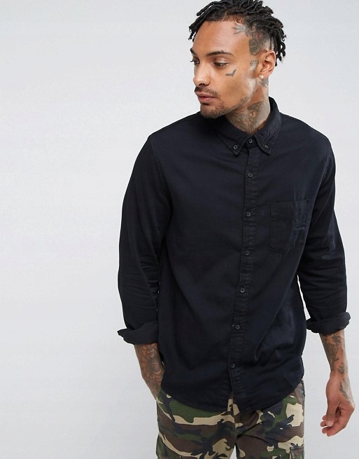 BERSHKA MESKA KOSZULA NA GUZIKI 52/L K7/40