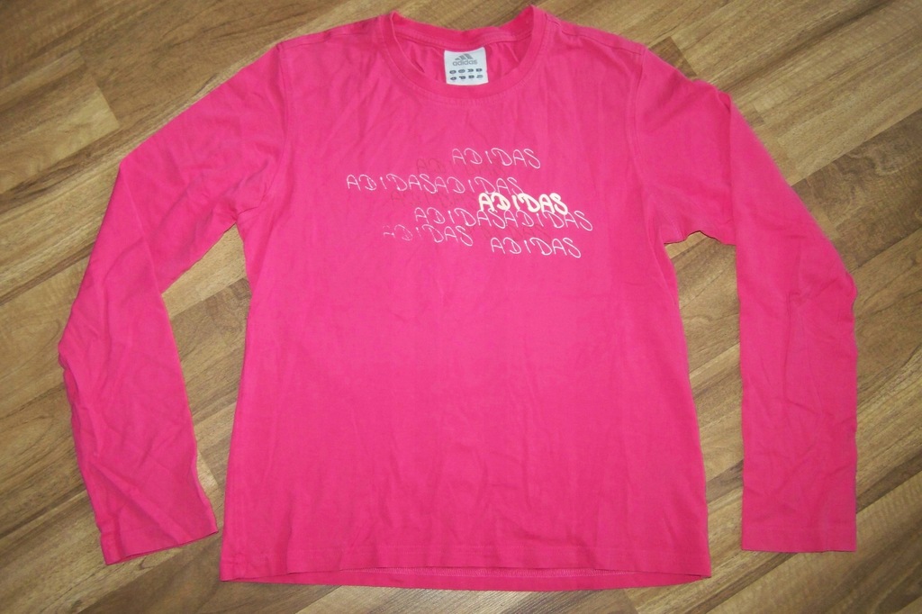 Adidas różowa damska bluzka z napisem rozm S