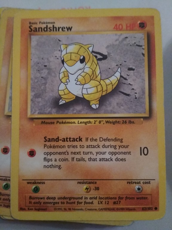 Sandshrew base set 62/102