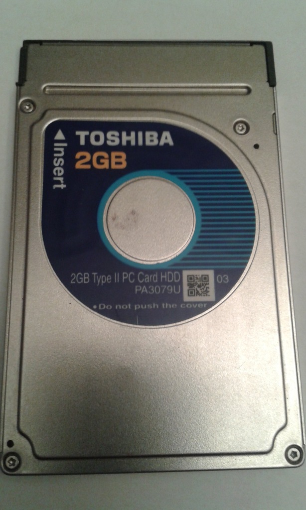 ZABYTEK  DYSK HDD  na PCMCIA    2 GB  TOSHIBA   