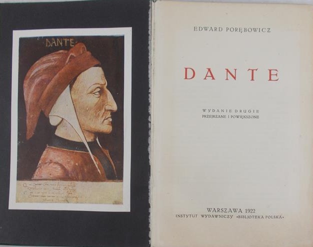 Edward Porębowicz - Dante, 1922r