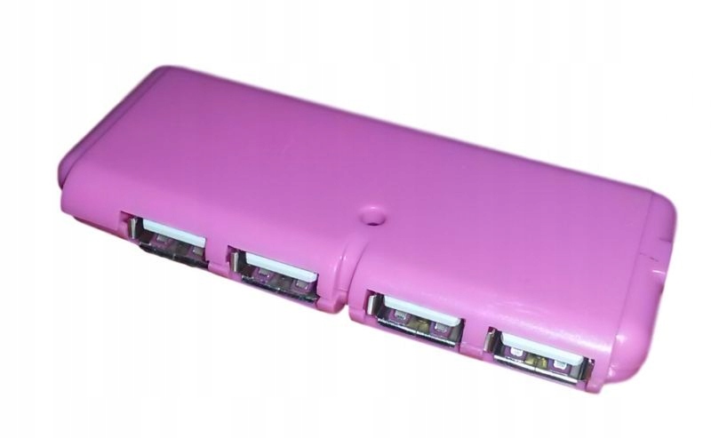 ROZGAŁĘZIACZ USB ROZOWY