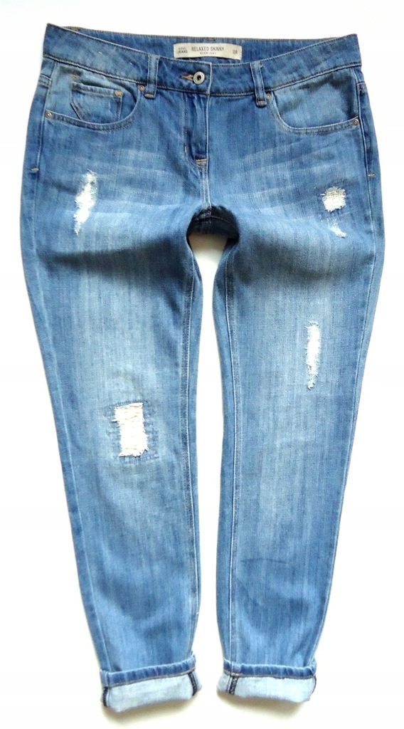 NEXT spodnie jeansy rurki RELAXED SKINNY 40/42