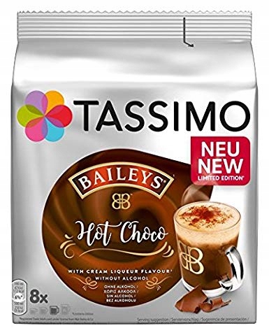 TASSIMO KAPSUŁKI BAILEYS HOT CHOCO Z NIEMIEC