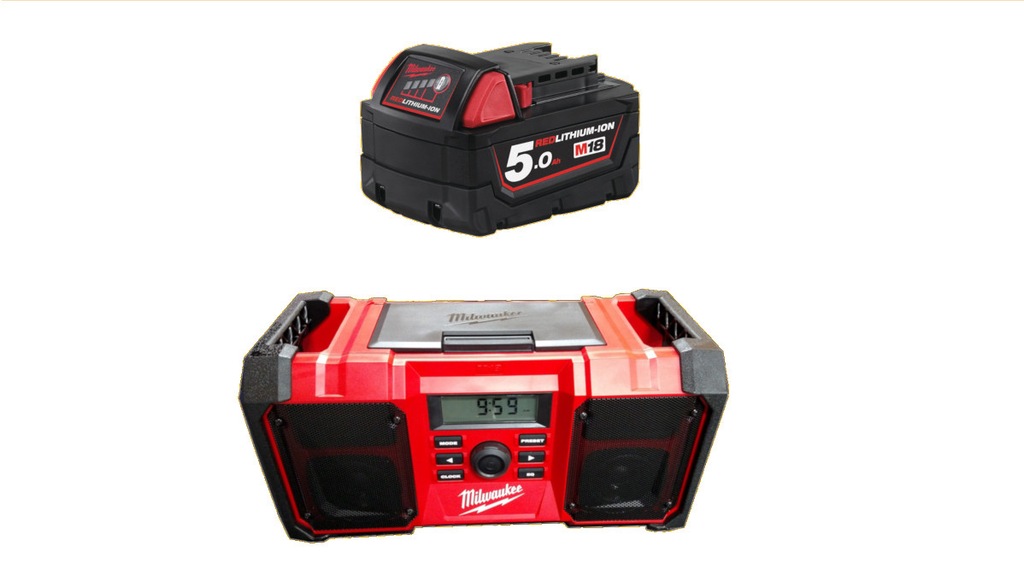 Promocja Radio Milwaukee M18JSR0 +akumulator M18B5