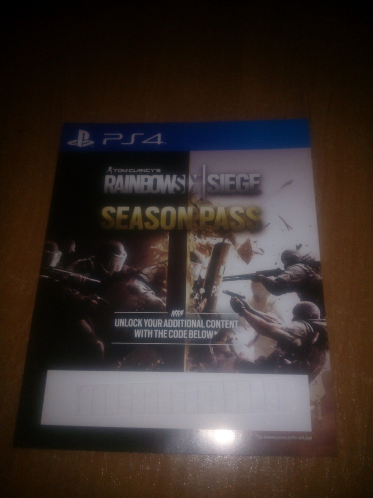 Kod DLC do gry RAINBOW SIX SIEGE na PS4