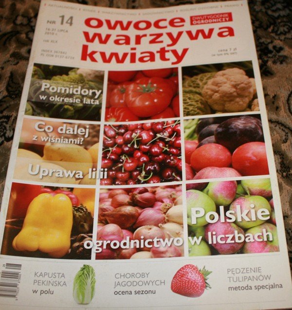 OWOCE WARZYWA KWIATY *** NR 14** LIPIEC 2010 R.