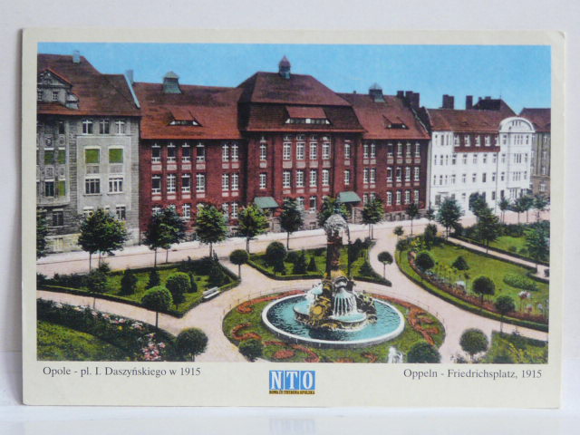 OPOLE   PLAC DASZYNSKIEGO  ŁADNA FONTANNA