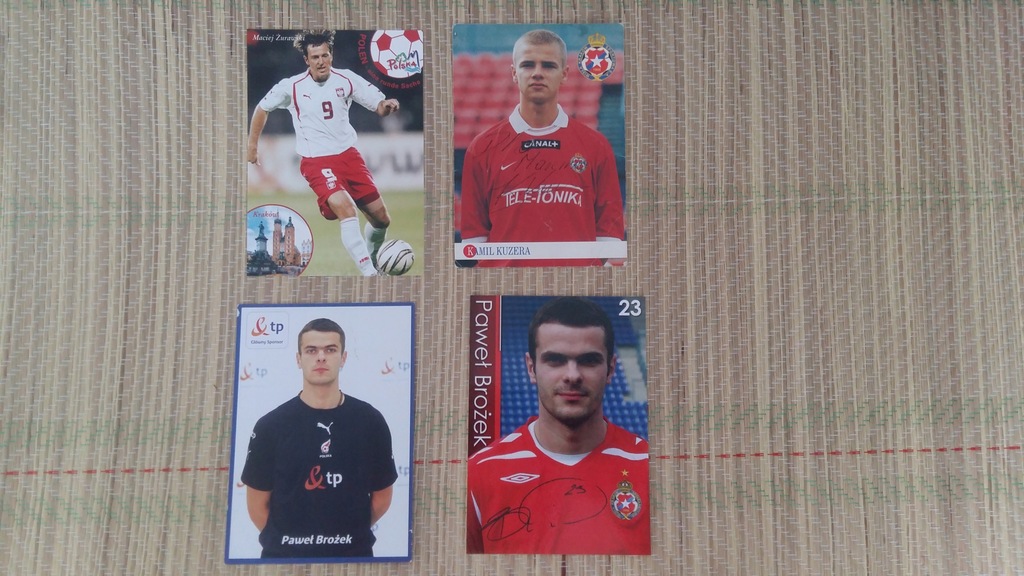 4 Karty Maciej Żurawski Paweł Brożek Kamil Kuzera