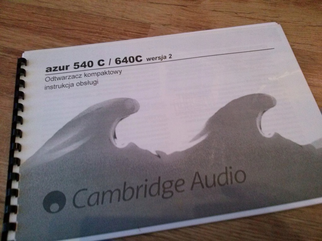 CAMBRIDGE AUDIO AZUR 540C/640C v2 instrukcja