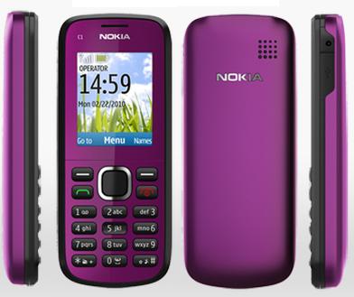 NOKIA C1-02 FIOLETOWA PL VAT23% GWAR. 3MS