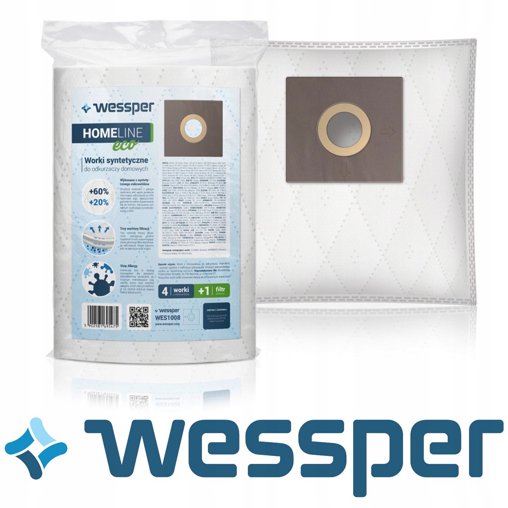 Worki do odkurzacza AMICA Beris 2100W 4l