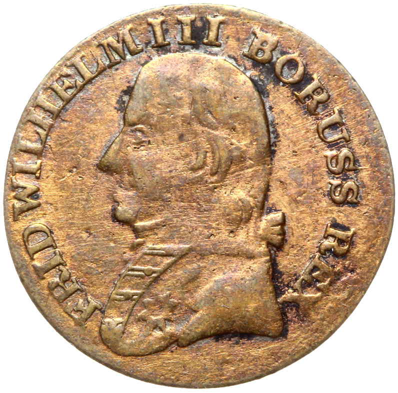 + Prusy - 3 Krajcary 1805 A - FALSYFIKAT Z EPOKI