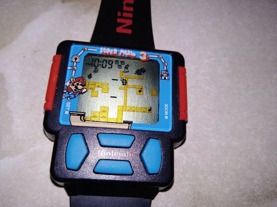 Zegarek Nintendo z grą Super Mario 3 unikat z 1990