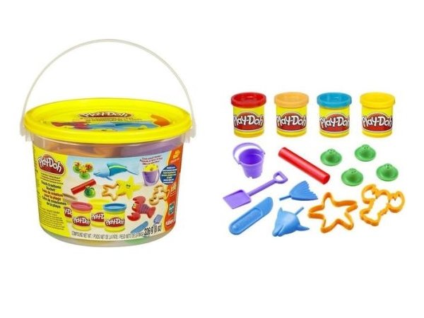 PLAY DOH CIASTOLINA WIADERKO PLAŻA FOREMKI HASBRO