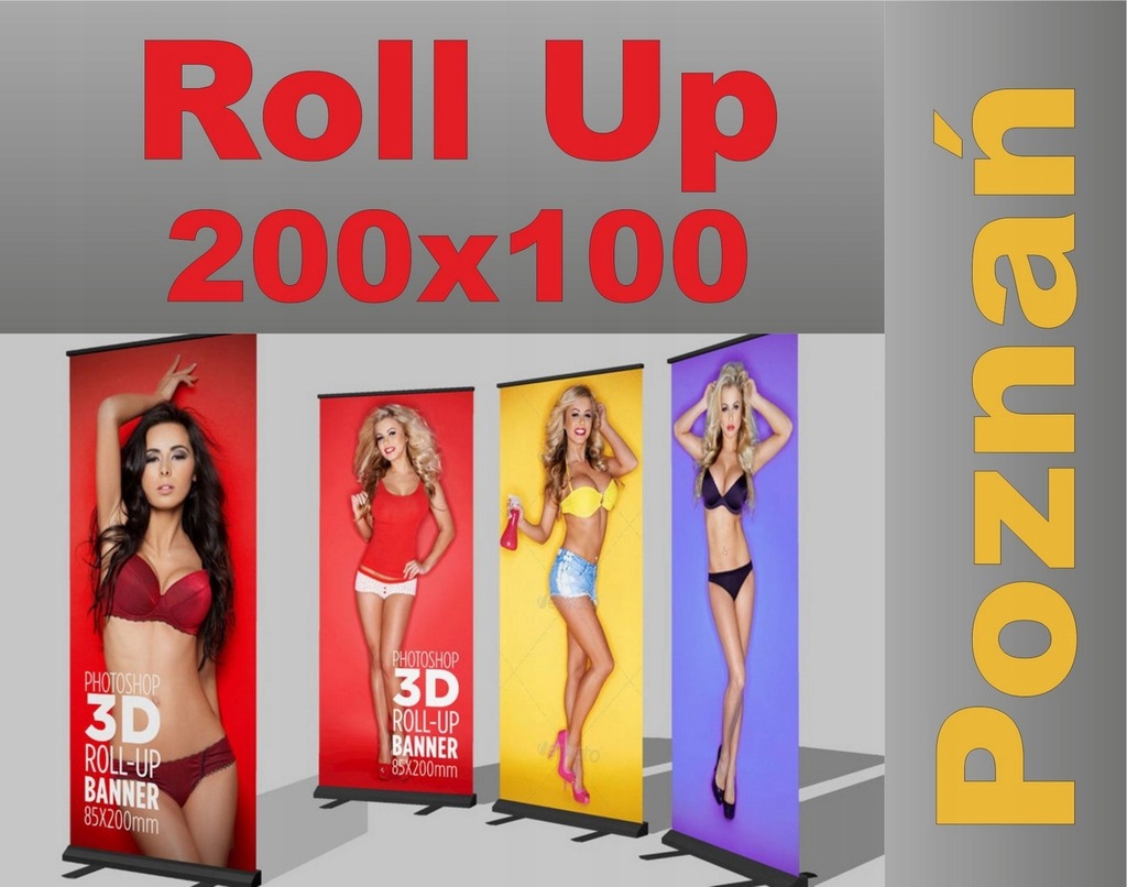 Reklama rolap ROLLUP 100cm x 200cm Swarzedz Poznan