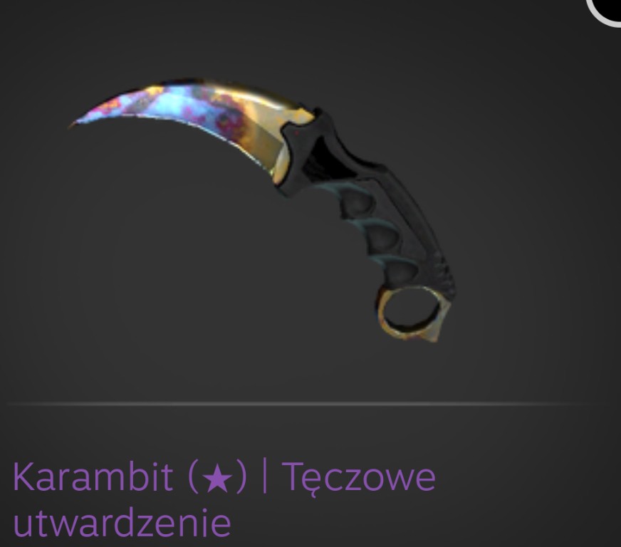 Karambit | Tęczowe utwardzenie CS GO ! OKAZJA