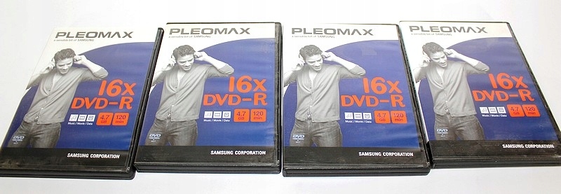 Czyste PŁYTY DVD-r PLEOMAX samsung 4szt U302