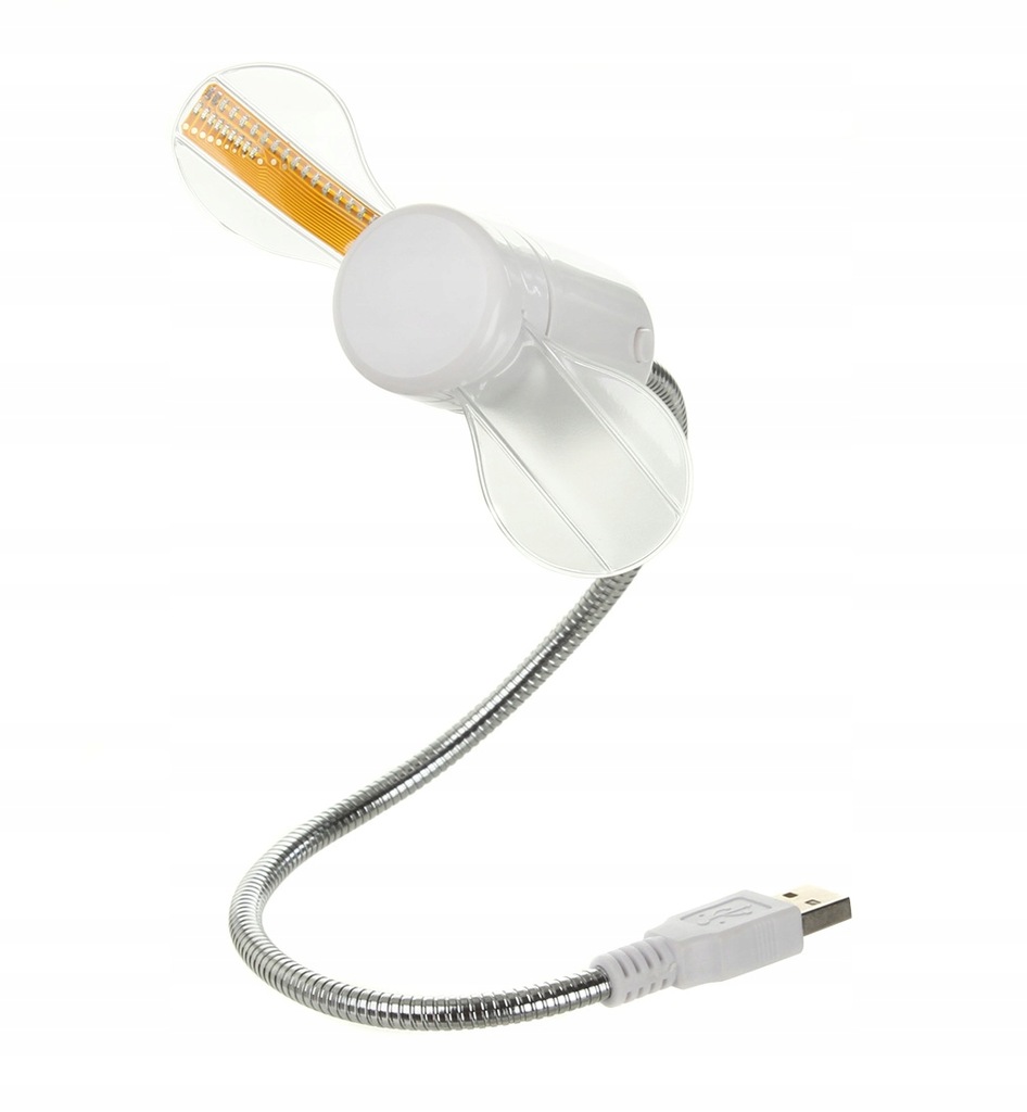 Mini Wiatrak LED USB Wentylator PC Programowalny