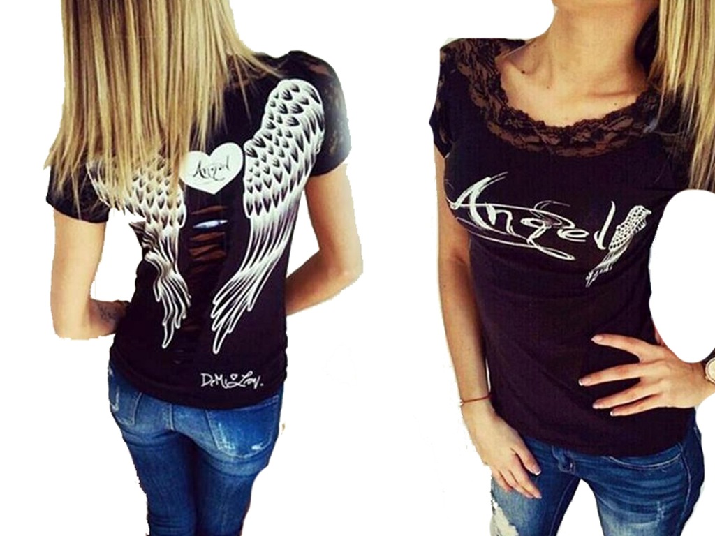 BLUZKA ZE SKRZYDŁAMI NA PLECACH ANGEL M B301