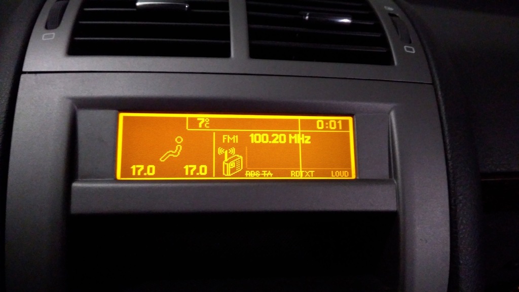 Wyświetlacz radia Peugeot 407 oryginał nie chiński