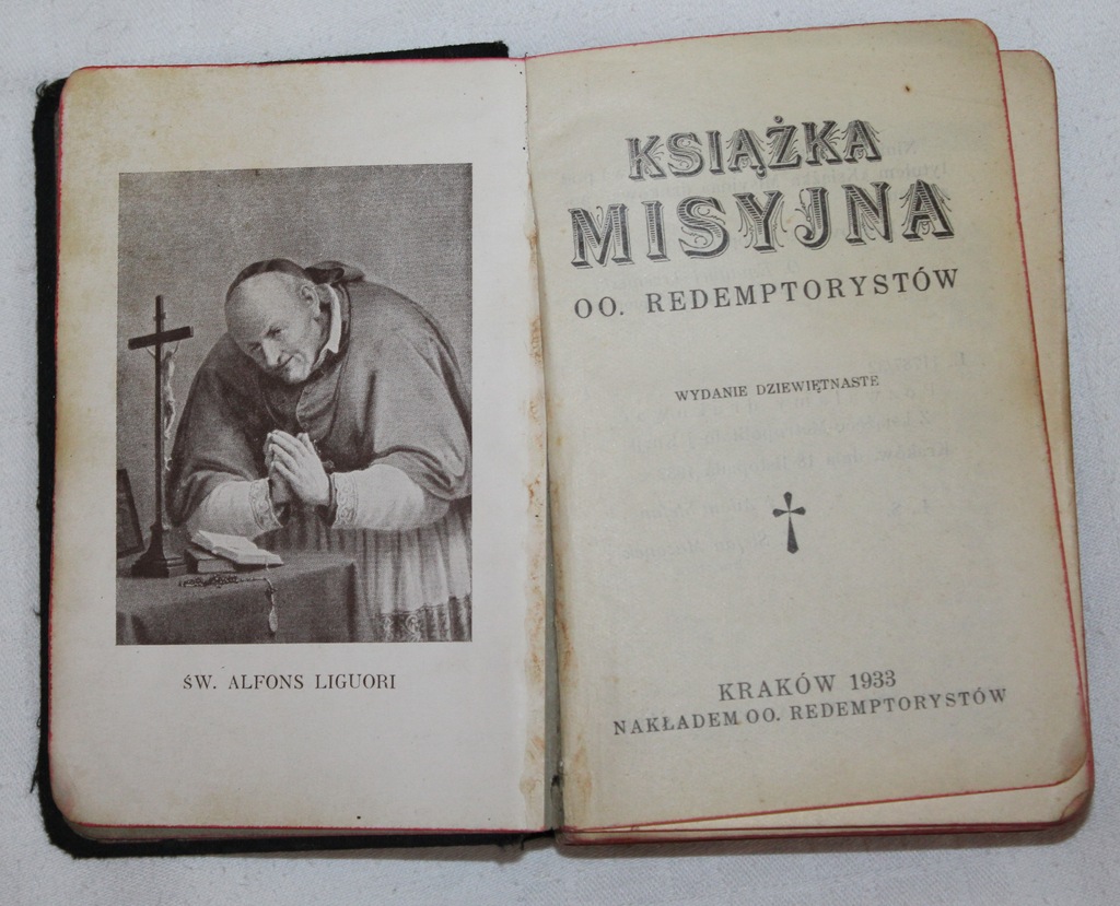 Książka Misyjna OO. Redemptorystów Kraków 1933
