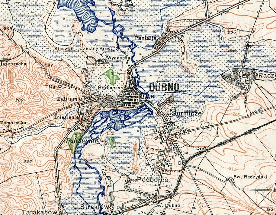 DUBNO / KRESY :: mapa wojskowa WIG 1926