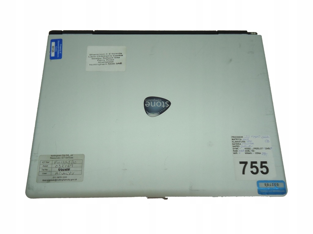 LAPTOP STONE COMPUTERS MR055 (755)