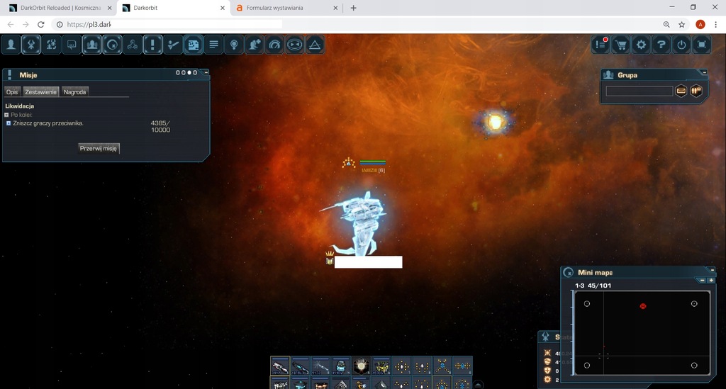 DarkOrbit Dark Orbit 24 lvl Szef Major OKAZJA !!!