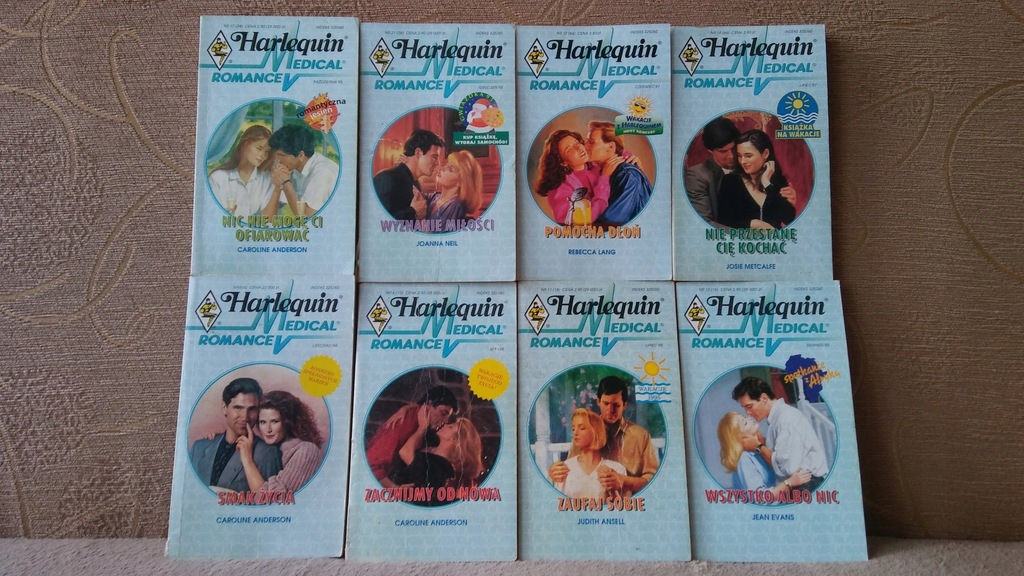 12 Książki Harlequin z serii Medical 21szt Romans
