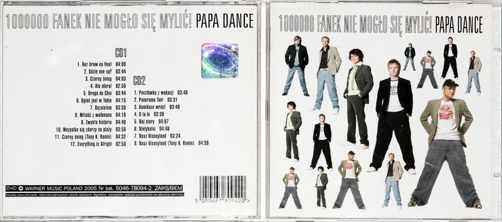PAPA DANCE 1000000 Fanek Nie Mogło się Mylić! 2 CD