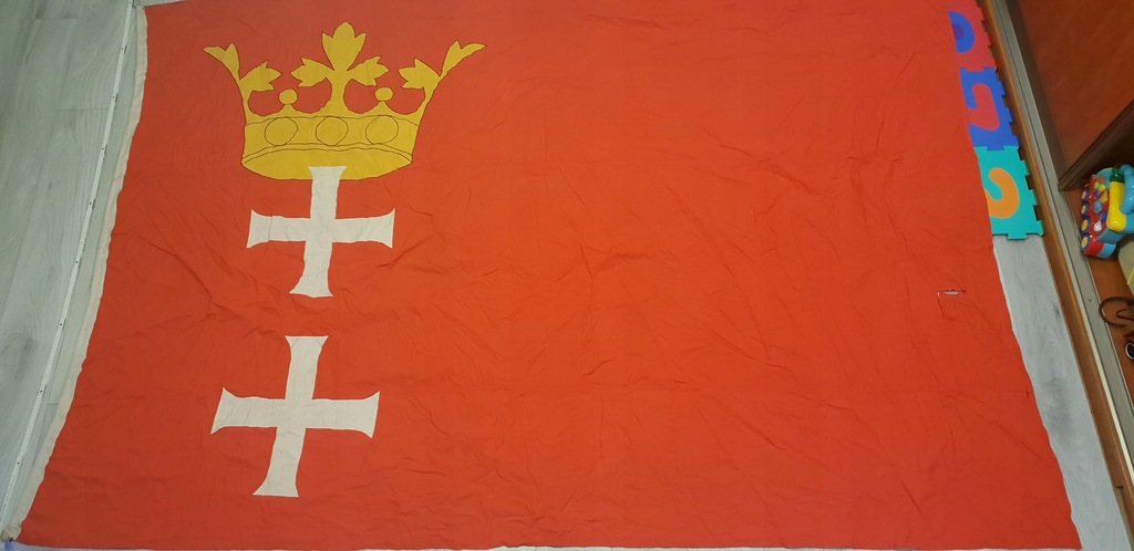 Flaga duża Freie Stadt Danzig UNIKAT