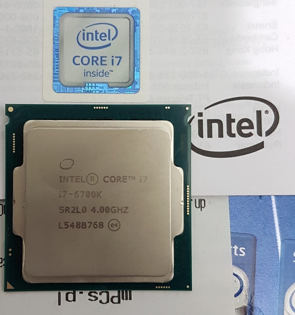 Intel Core i7 6700k LGA1151 Box sr2l0 GW 2019