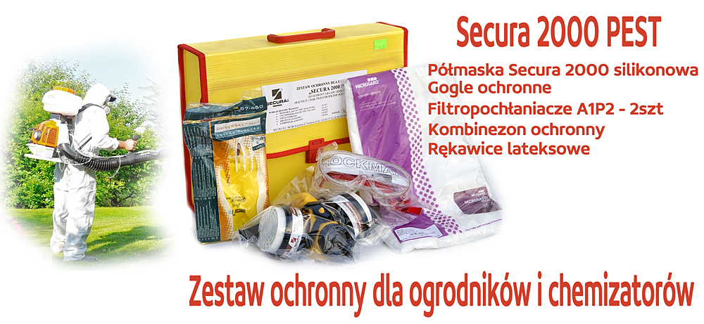 Zestaw dla ogrodników chemizatorów MASKA OPRYSKI