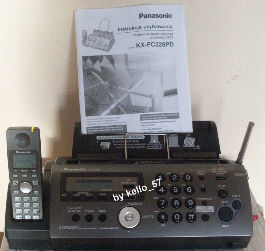 BEZPRZEWODOWY Panasonic KX-FC228PD GWARANCJA !!!