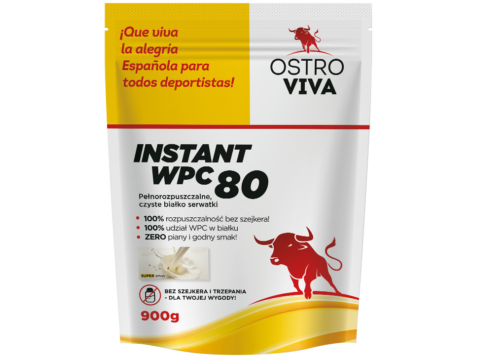 OstroVIVA WPC80 EU 900g białko INSTANT dost GRATIS