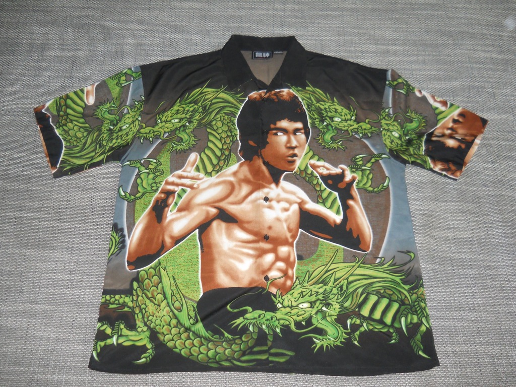piękna unikatowa koszula bruce lee wejście smoka L