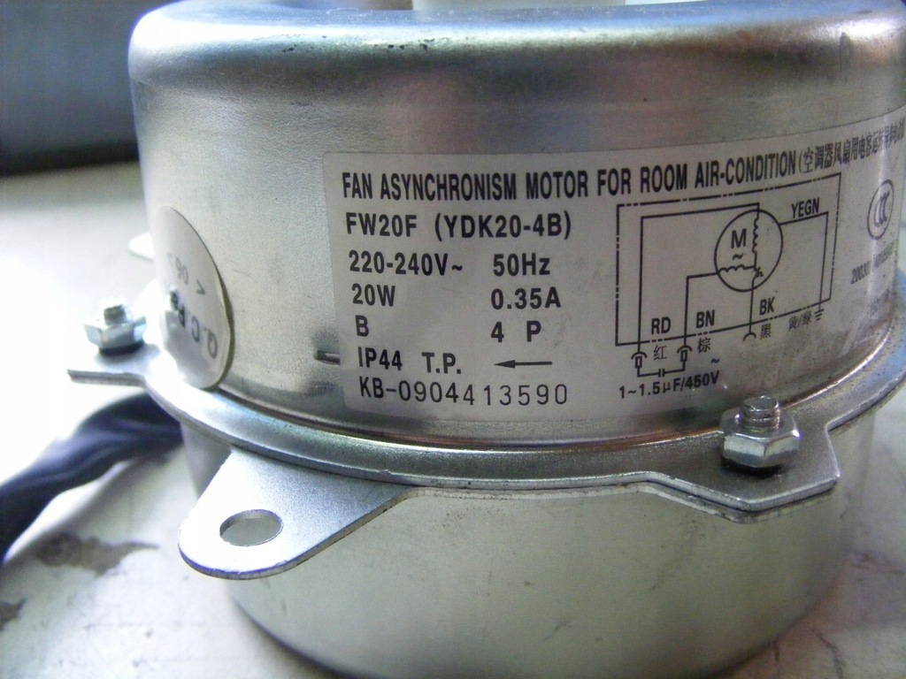 Prądnica do elektrowni wiatrowej FW20F (YDK20-4B)