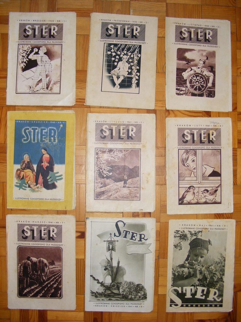 STER CZASOPISMO DLA MŁODZIEŻY NR 1-9 1940/41