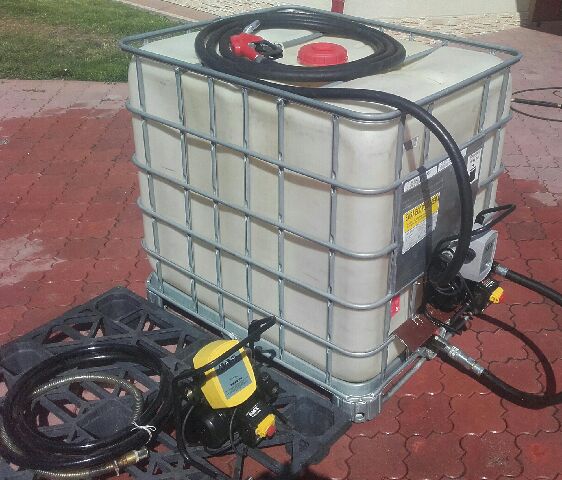 ZBIORNIK 1000L POJEMNIK MAUZER + POMPA DO OLEJU