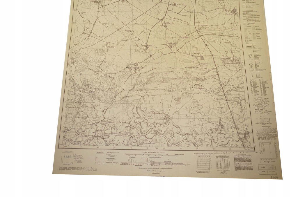 307. Mapa SULĘCIN Sulencin 1940r. 1:25.000
