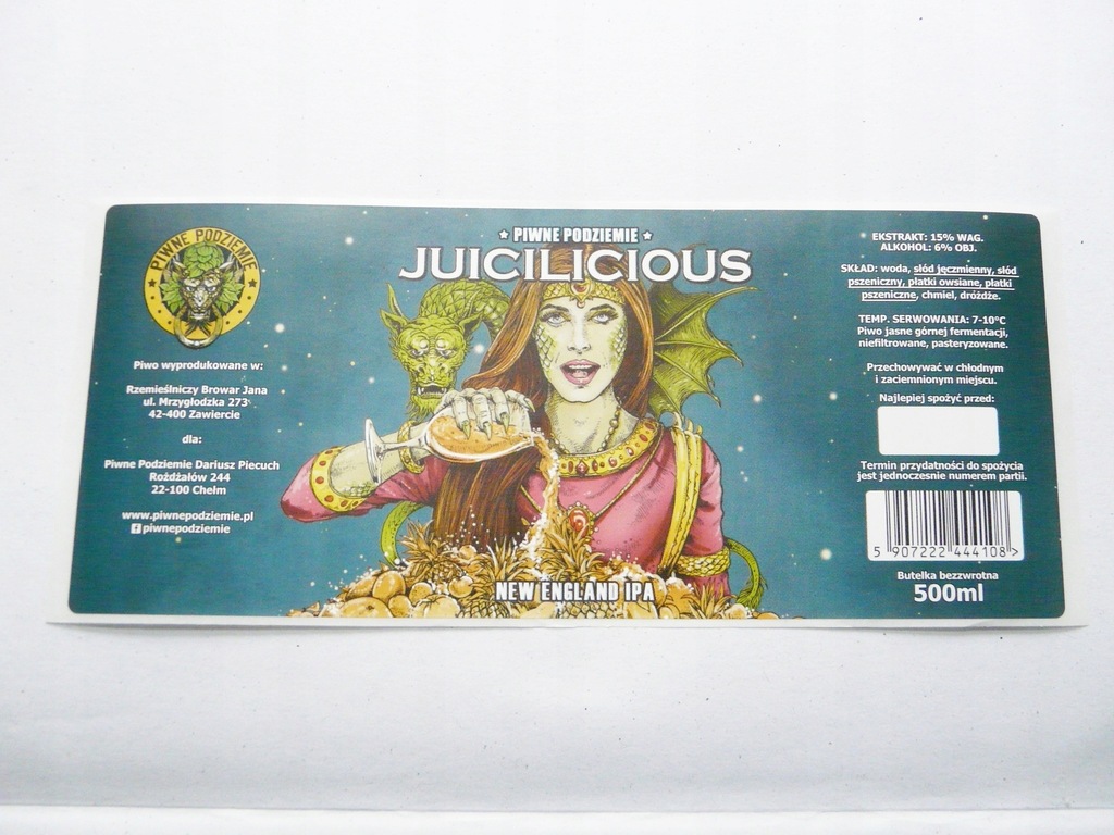 BROWAR Piwne podziemie.Juicilicious.500ml