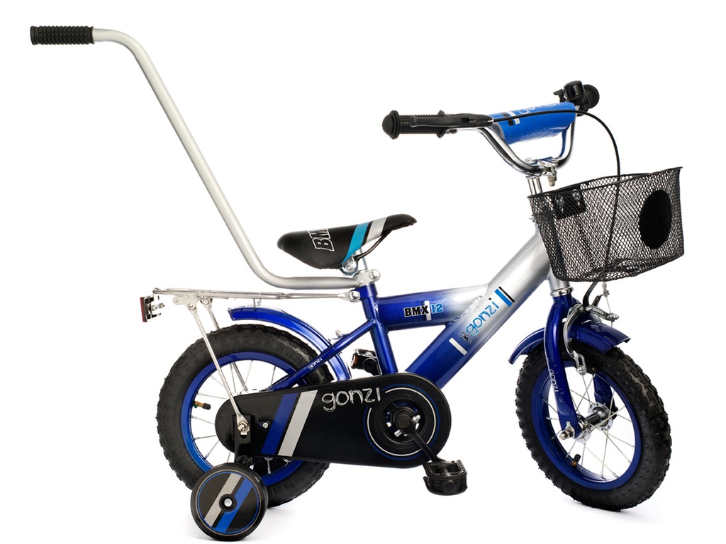 Rower BMX Rowerek 12' Gonzi Prowadnik Niebieski