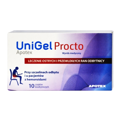 UNIGEL PROCTO CZOPKI 10 SZT., HEMOROIDY